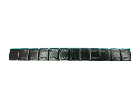 Black Steel Stick-on Wheel Weight Low Profile - Lead free - ¼ oz.